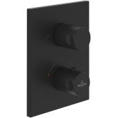 Villeroy & Boch Universal Taps & Fittings bateria wannowo-prysznicowa podtynkowa termostatyczna czarny mat TVD000653000K5