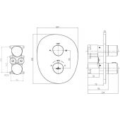 Villeroy & Boch Antao bateria wannowo-prysznicowa podtynkowa chrom TVS11100200061