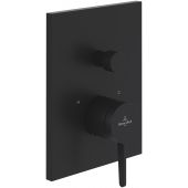 Villeroy & Boch Conum bateria wannowo-prysznicowa podtynkowa czarny mat TVT127001000K5