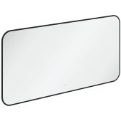 Villeroy & Boch lustro 120x60 cm prostokątne z oświetleniem czarne A4901200