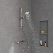 Zestaw Villeroy & Boch Universal Taps & Fittings zestaw prysznicowy ścienny termostatyczny chrom (TVS00001700061, TVS10900400061)