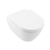 Villeroy & Boch Subway 2.0 miska WC z deską wolnoopadającą wisząca bez kołnierza biały połysk 5614HRR1