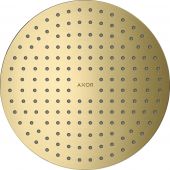 Axor ShowerSolutions deszczownica 25 cm okrągła sufitowa mosiądz szczotkowany 35298950