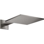 Axor ShowerSolutions deszczownica 30 cm kwadratowa z ramieniem prysznicowym czarny chrom polerowany 35318330