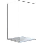 Besco Aveo Walk-in ścianka prysznicowa 90 cm chrom/szkło przezroczyste AV-90-195-C