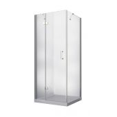 Besco Viva 195 kabina prysznicowa 90 cm kwadratowa lewa chrom/szkło przezroczyste VKL-90-195-C