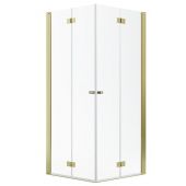 Radaway Nes Gold KDD-B kabina prysznicowa część prawa 90x90 cm kwadratowa złoty połysk/szkło przezroczyste 10024090-09-01R