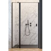 Radaway Nes Black DWJ II drzwi prysznicowe 80 cm lewe czarny mat/szkło przezroczyste 10036080-54-01L