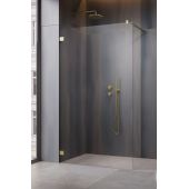 Radaway Essenza Pro Brushed Gold Walk-In ścianka prysznicowa 60 cm wolnostojąca złoty szczotkowany/szkło przezroczyste 10103060-99-01