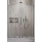 Radaway Furo Brushed Gunmetal DWD drzwi prysznicowe 41,3 cm rozsuwane gunmetal szczotkowany/szkło przezroczyste 10108413-92-01