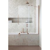 Radaway Furo Brushed Copper PND II parawan nawannowy 58,8 cm 2-częściowy miedź szczotkowany/szkło przezroczyste 10109588-93-01R