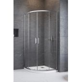 Radaway Premium Pro PDD komplet ścianek 80L x 90R chrom połysk/szkło przezroczyste 1013400-01-01