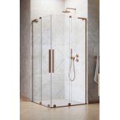 Radaway Furo SL Brushed Copper KDD kabina prysznicowa część lewa 80x80 cm kwadratowa 10305080-93-01L