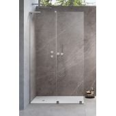 Radaway Furo SL Walk-In drzwi prysznicowe 48,8 cm lewe nikiel szczotkowany/szkło przezroczyste 10306488-91-01L