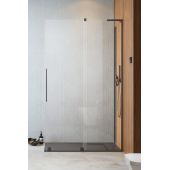 Radaway Furo SL Walk-In drzwi prysznicowe 53,8 cm prawe gunmetal szczotkowany/szkło przezroczyste 10306538-92-01R