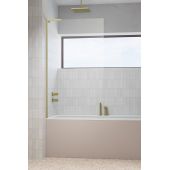 Radaway Modo SL Brushed Gold PNJ II parawan nawannowy 70 cm 1-częściowy złoty szczotkowany/szkło przezroczyste 10316070-99-01L