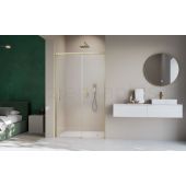 Radaway Idea 8 Brushed Gold DWJ drzwi prysznicowe 64 cm rozsuwane prawe złoty szczotkowany/szkło przezroczyste 10330770-99-01R