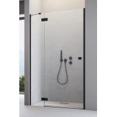 Radaway Essenza 8 Black DWJ ścianka prysznicowa 23,7 cm czarny mat/szkło przezroczyste 10460237-54-01L