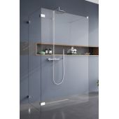 Radaway Euphoria VI W6 Walk-In ścianka prysznicowa 80 cm frontowa chrom/szkło przezroczyste 383170-01-01