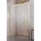 Radaway Idea Gold DWJ drzwi prysznicowe 130 cm lewe złoty/szkło przezroczyste 387017-09-01L