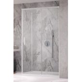 Radaway Idea White KDJ drzwi prysznicowe 100 cm rozsuwane biały mat/szkło przezroczyste 387040-04-01R