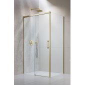 Radaway Idea Brushed Gold KDJ drzwi prysznicowe 120 cm rozsuwane złoty szczotkowany/szkło przezroczyste 387042-99-01L
