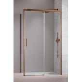 Radaway Idea Brushed Copper KDJ ścianka prysznicowa 90 cm miedź szczotkowany/szkło przezroczyste 387050-93-01L