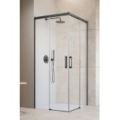Radaway Idea 6 Brushed GunMetal KDD drzwi prysznicowe 90 cm rozsuwane gunmetal szczotkowany/szkło przezroczyste 387060-92-01R