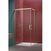 Radaway Idea 6 Brushed Light Gold KDD drzwi prysznicowe 80 cm lewe jasny złoty szczotkowany/szkło przezroczyste 387061-98-01L
