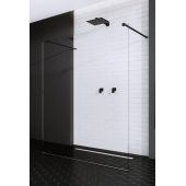 Radaway Modo X Black I Walk-In ścianka 120 cm czarny mat/szkło przezroczyste 388324-54-01