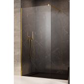 Radaway Modo New Gold II Walk-In ścianka 100 cm złoty połysk/szkło przezroczyste 389104-09-01