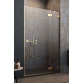 Radaway Essenza Pro Gold DWJ drzwi prysznicowe 120 cm wnękowe prawe złoty/szkło przezroczyste 10099120-09-01R