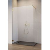 Radaway Essenza Pro Gold Walk-In ścianka prysznicowa 80 cm wolnostojąca złoty/szkło przezroczyste 10103080-09-01