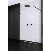 Radaway Modo New Black I Walk-In ścianka prysznicowa 120 cm czarny mat/szkło przezroczyste 388124-54-01