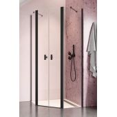 Radaway Nes Black PTD ścianka prysznicowa cm czarny mat/szkło przezroczyste 10051200-54-01