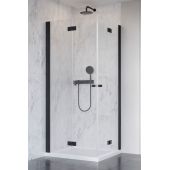 Radaway Nes 8 KDD B drzwi prysznicowe 80 cm lewe czarny mat/szkło przezroczyste 10074080-54-01L