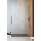 Radaway Furo Walk-In drzwi prysznicowe 83,8 cm rozsuwane gunmetal szczotkowany/szkło przezroczyste 10106838-92-01L