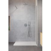 Radaway Modo New Brushed Nickel II ścianka prysznicowa walk-in 105 cm nikiel szczotkowany/szkło przezroczyste 389105-91-01