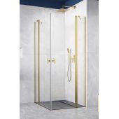 Radaway Nes Brushed Gold KDD II drzwi prysznicowe 80 cm prawe złoty szczotkowany/szkło przezroczyste 10031080-99-01R