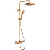 Duravit Shower Systems zestaw prysznicowy ścienny termostatyczny brąz szczotkowany TH4282008004