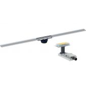 Zestaw Geberit CleanLine30 odpływ liniowy 90 cm rynna z wpustem stal nierdzewna szczotkowana (154501KS1, 154152001)
