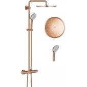 Grohe Euphoria System 310 zestaw prysznicowy ścienny termostatyczny z deszczownicą brushed warm sunset 26075DL0