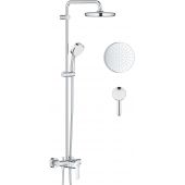 Grohe Tempesta Cosmopolitan System 210 zestaw prysznicowy ścienny z deszczownicą chrom 26224001