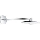 Grohe Rainshower Duo 360 deszczownica 36,1x22 cm owalna z ramieniem podtynkowym chrom/biały 26254LS0
