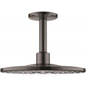 Grohe Rainshower 310 SmartActive deszczownica 31 cm okrągła z ramieniem sufitowym hard graphite 26477A00