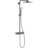 Grohe Euphoria System SmartControl 310 Duo zestaw prysznicowy ścienny termostatyczny z deszczownicą brushed hard graphite 26507AL0