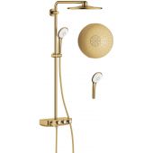 Grohe Euphoria System SmartControl 310 Duo zestaw prysznicowy ścienny termostatyczny z deszczownicą brushed cool sunrise 26507GN0
