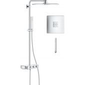 Grohe Euphoria SmartControl System 310 Cube Duo zestaw prysznicowy termostatyczny z deszczownicą chrom 26508000