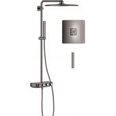 Grohe Euphoria SmartControl System 310 Cube Duo zestaw prysznicowy ścienny termostatyczny z deszczownicą hard graphite 26508A00