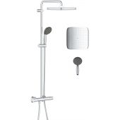 Grohe Vitalio Start System zestaw prysznicowy ścienny termostatyczny z deszczownicą chrom 26696000